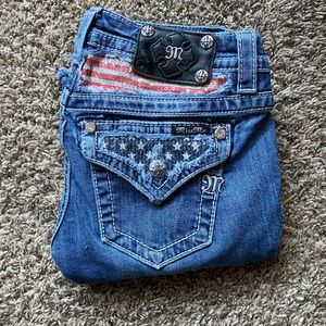 American Flag Miss Me Jeans Size 25